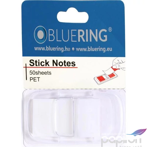 Jelölőcimke 25x45mm fehér műanyag 50 lap