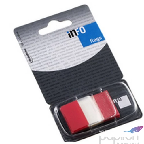 Jelölőcimke Info Flags GLN piros 25, 4x43, 2mm 7728-74