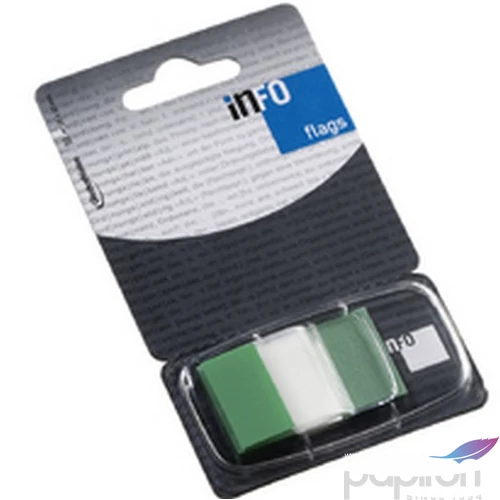 Jelölőcimke Info Flags GLN zöld 25, 4x43, 2mm 7728-43