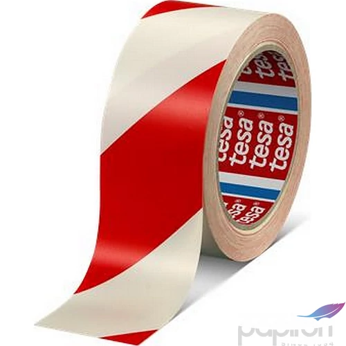 Jelölőszalag 50mmx33m Tesa Professional piros/fehér