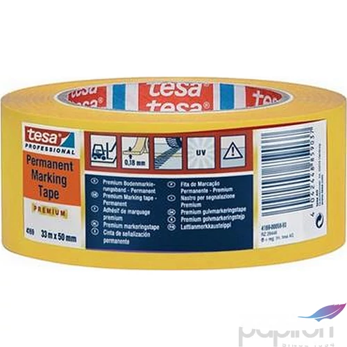 Jelölőszalag TESA 50mm x 33 m, sárga