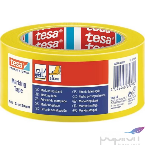 Jelölőszalag TESA Professional,50mm x 33 m sárga