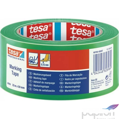 Jelölőszalag TESA Professional,50mm x 33 m zöld