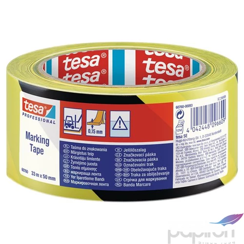Jelölőszalag TESA Professional,50mm x 33 m sárga-fekete