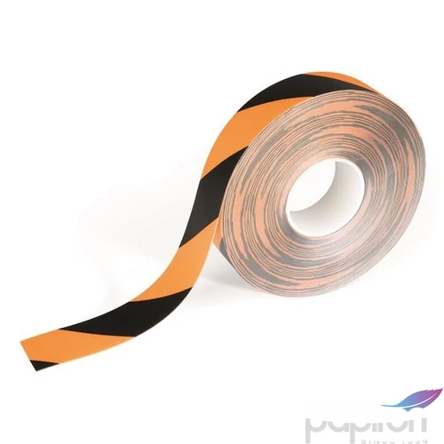 Jelölőszalag visszaszedhető fekete/sárga 50mm x 15m 0,5mm DURABLE