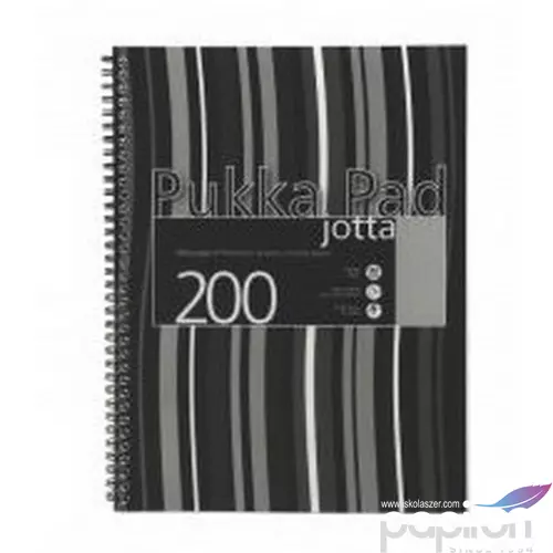 Spirálfüzet A5 Pukka Pad Stripe Jotta 200lap vonalas Irodai füzet Pukka Pad JP021-LINED