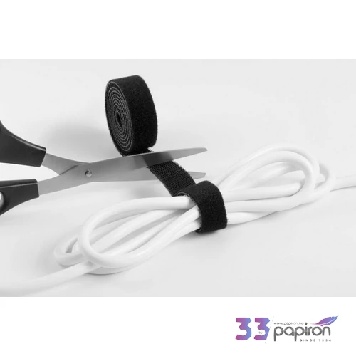 Kábelkötegelő tépőzáras CAVOLINE Grip 20 fekete DURABLE