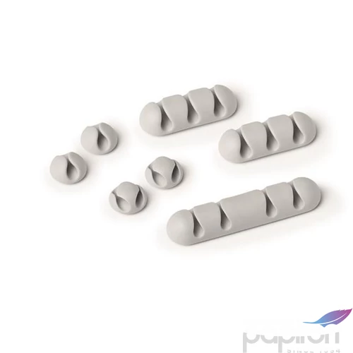 Kábelrendező tappancs öntapadó DURABLE CAVOLINE Clip mix szürke