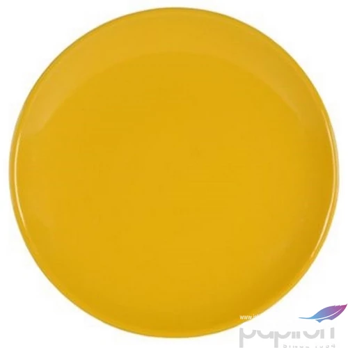 Tányér kerámia 21cm kistányér, sárga 