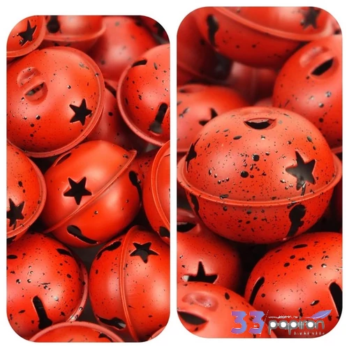Karácsony csengő piros5 cm 5db/csomag