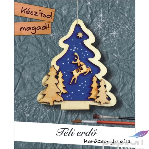 Karácsonyfa dísz Téli erdő 