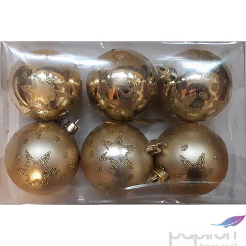 Karácsonyi gömb 6/60mm/NAGYCSILLAG PEZSGŐ 