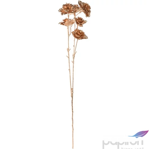 Dekorág pick 23' rózsa, metál arany dekorvirág 80cm váza, fenyőfa, asztaldísz dekor kpm