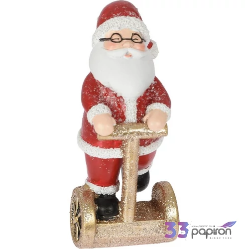 Karácsonyi dekor figura 14cm, 3 féle hóember, rénszarvas, mikulás