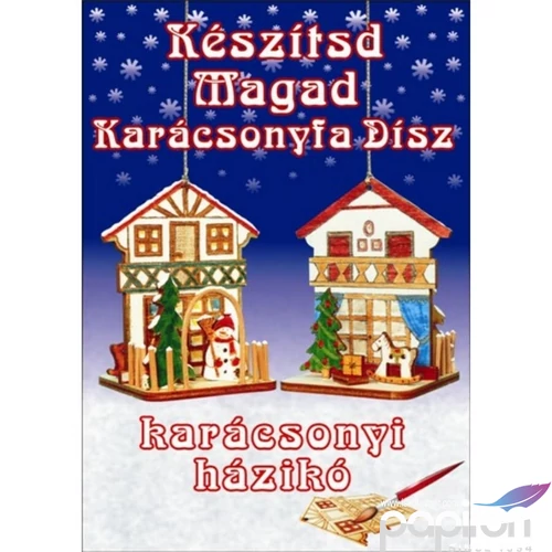 Karácsonyi dekor karácsonyi házikó karácsonyfa díszek