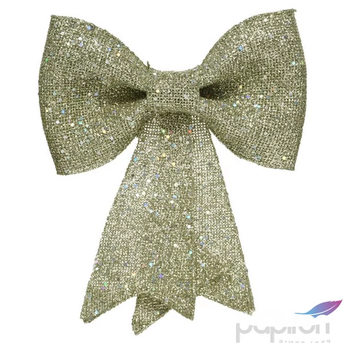 Karácsonyi dekor masni 24' glitteres arany 2.5cmx12cmx14cm sdkae