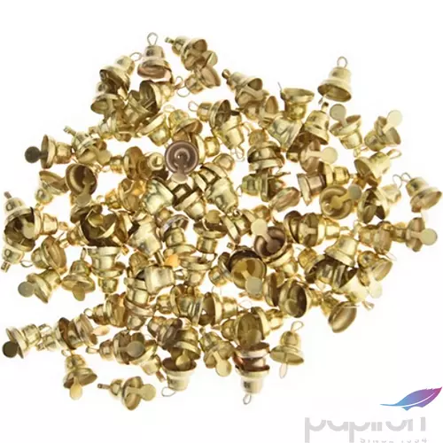 Karácsonyi dekor mini csengő arany (100db/csomag)