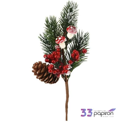 Karácsonyi dekor pick 22cm, 3 féle kpm