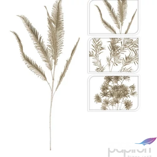 Karácsonyi pick dekor '24 Dísznövény 3 féle pezsgő 82cm ág Glitter kpm