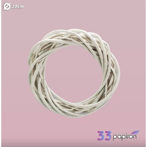 Koszorú vessző szürke 20cm