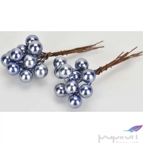 Karácsonyi gyöngy pick 1cm Gyöngy betűzős kék 24db/csomag [5998997714756]