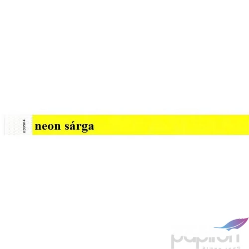 Karszalag 45720 tyvek neon sárga