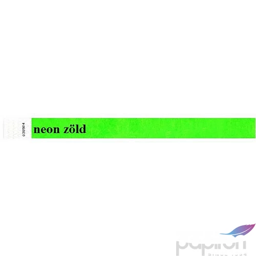 Karszalag 45720 tyvek neon zöld
