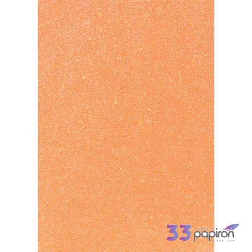 Karton HEYDA A/4 200g csillámos neon narancs  2118930