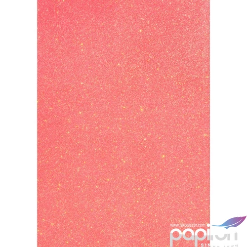 Karton HEYDA A/4 200g csillámos neon piros  211893003 