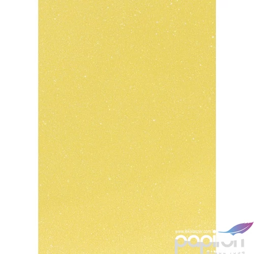 Karton HEYDA A/4 200g csillámos pasztell sárga 2118930041