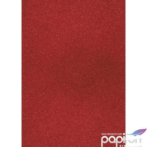 Karton HEYDA A/4 200g csillámos piros 2118930007 