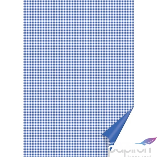 Karton kétoldalas HEYDA A/4 200g  kockás középkék  204774625 