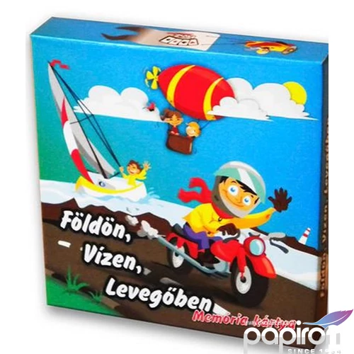 Kártya memória földön, vízen, levegőben