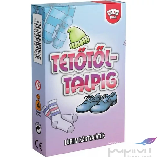 Kártya Tetőtől-talpig Tetőtől-talpig lórum kártyajáték