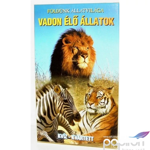 Kártya vadon élő állatok