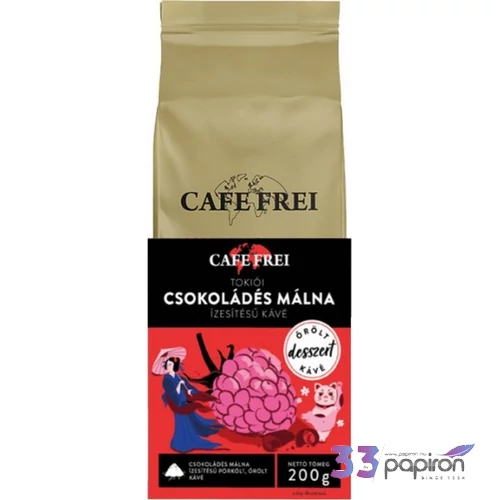 Kávé pörkölt őrölt 200 g CAFE FREI Tokiói Málna Csokoládéval