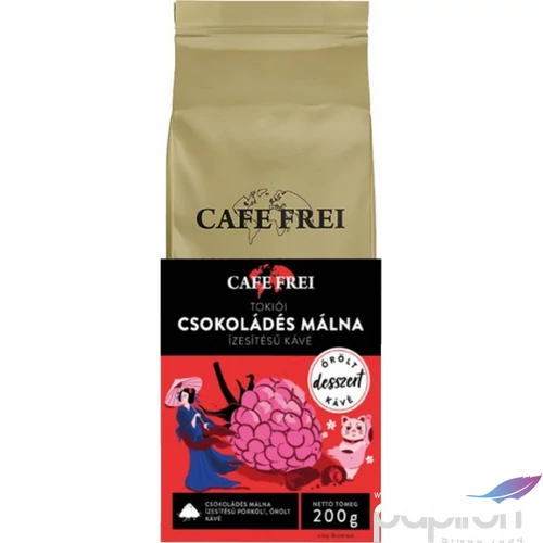 Kávé pörkölt őrölt 200 g CAFE FREI Tokiói Málna Csokoládéval