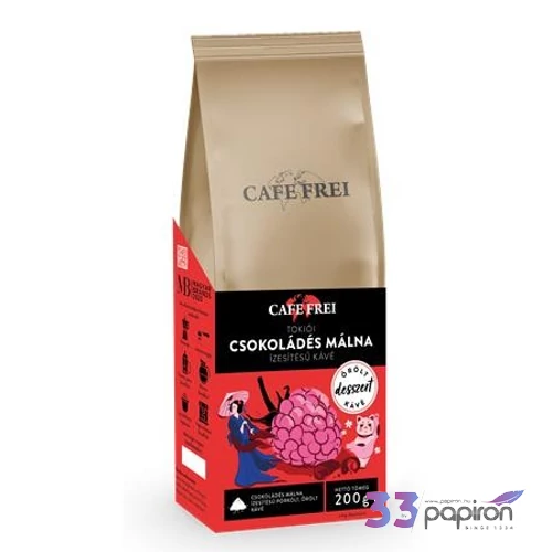 Kávé pörkölt őrölt 200 g CAFE FREI Tokiói Málna Csokoládéval