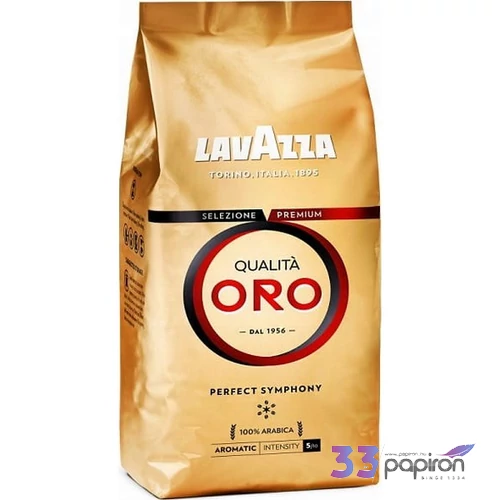 Kávé pörkölt szemes 1000 g LAVAZZA Qualita Oro