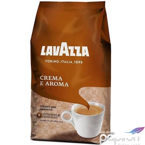Kávé pörkölt szemes 1000 g LAVAZZA Crema e Aroma