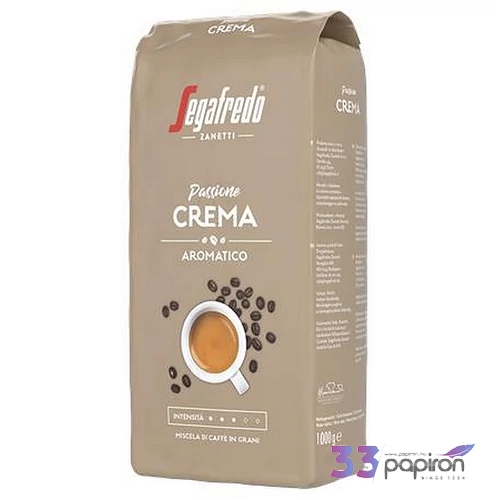 Kávé pörkölt szemes 1000 g,  SEGAFREDO Passione Crema