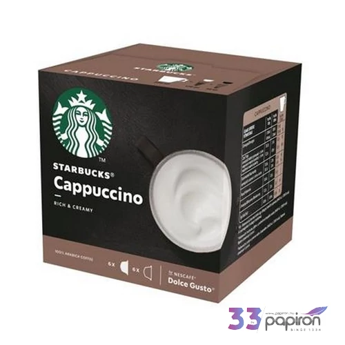 Kávékapszula 12db Starbucks by Dolce Gusto, Cappuccino