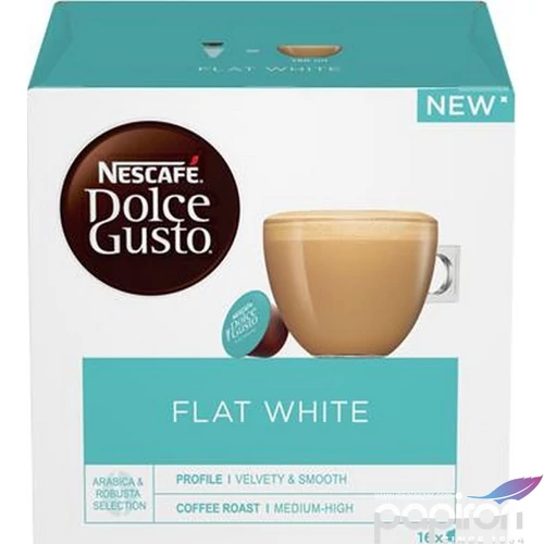 Kávékapszula 16 db NESCAFÉ Dolce Gusto Flat White KHK597