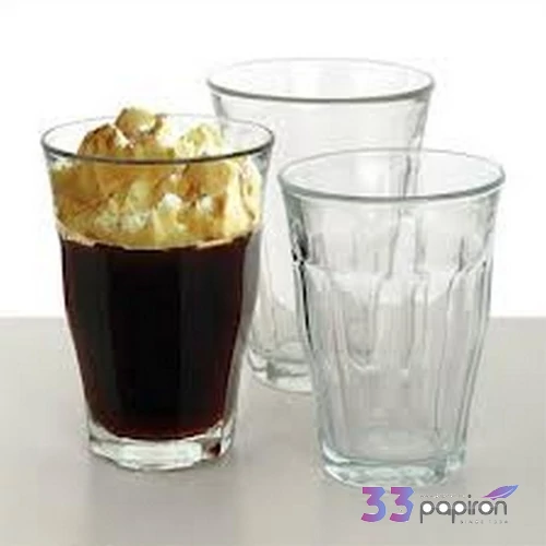 Pohár kávéspohár 16cl üveg Retro 6DB