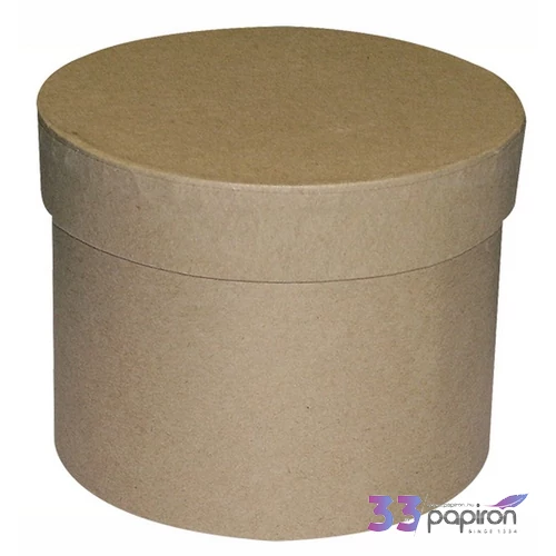 Papírdoboz kerek natúr 10x8cm KC04P