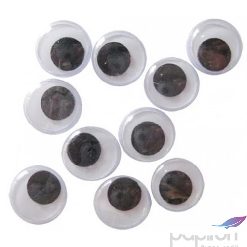 Mozgószem 12mm ragasztható 10db/csomag kerek