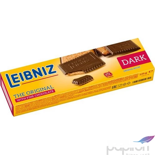 Keksz 125 LEIBNIZ Choco étcsokoládés
