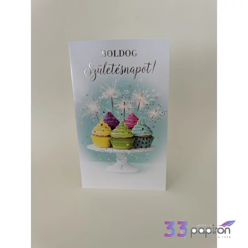 Képeslap 5 ARGUS 15-6542 Boldog Születésnapot! Muffin csi 