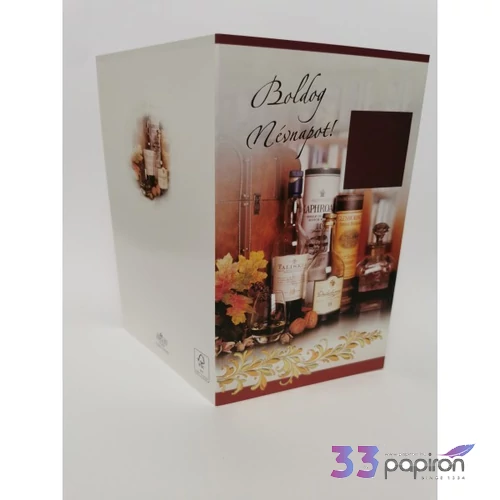 Képeslap 6 ARGUS 15-6464 Névnap férfi whiskeys üvegek 