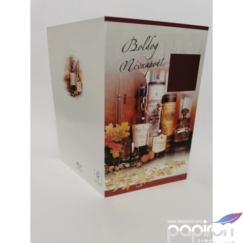 Képeslap 6 ARGUS 15-6464 Névnap férfi whiskeys üvegek 